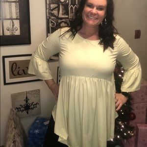 Yellow Bellesleeve Top